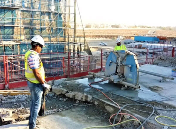 Building opening construction work